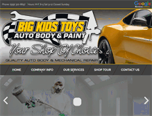 Tablet Screenshot of bigkidstoysautobody.com